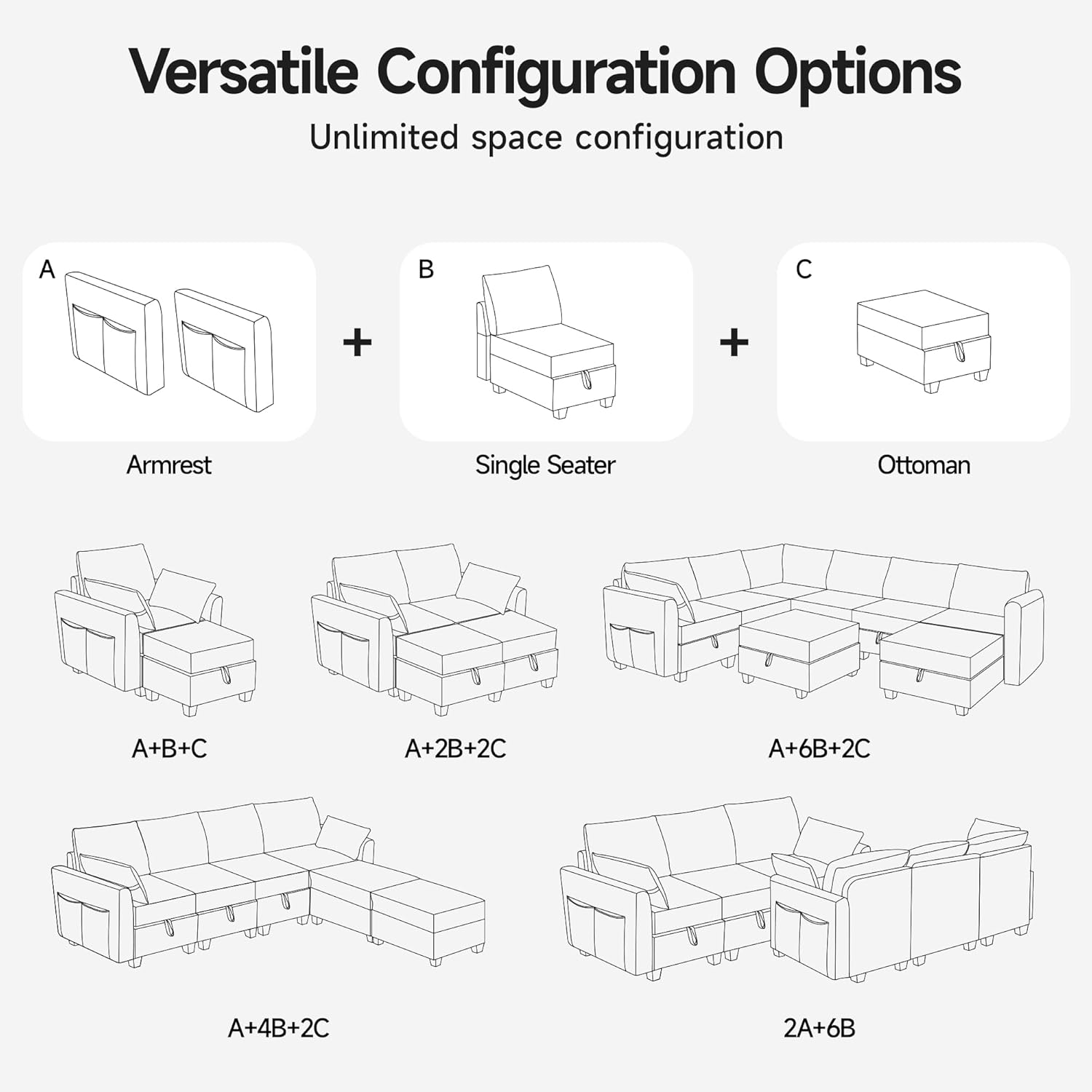 How Our Convertible Ottoman Sectional Sofa Balances Comfort & Space