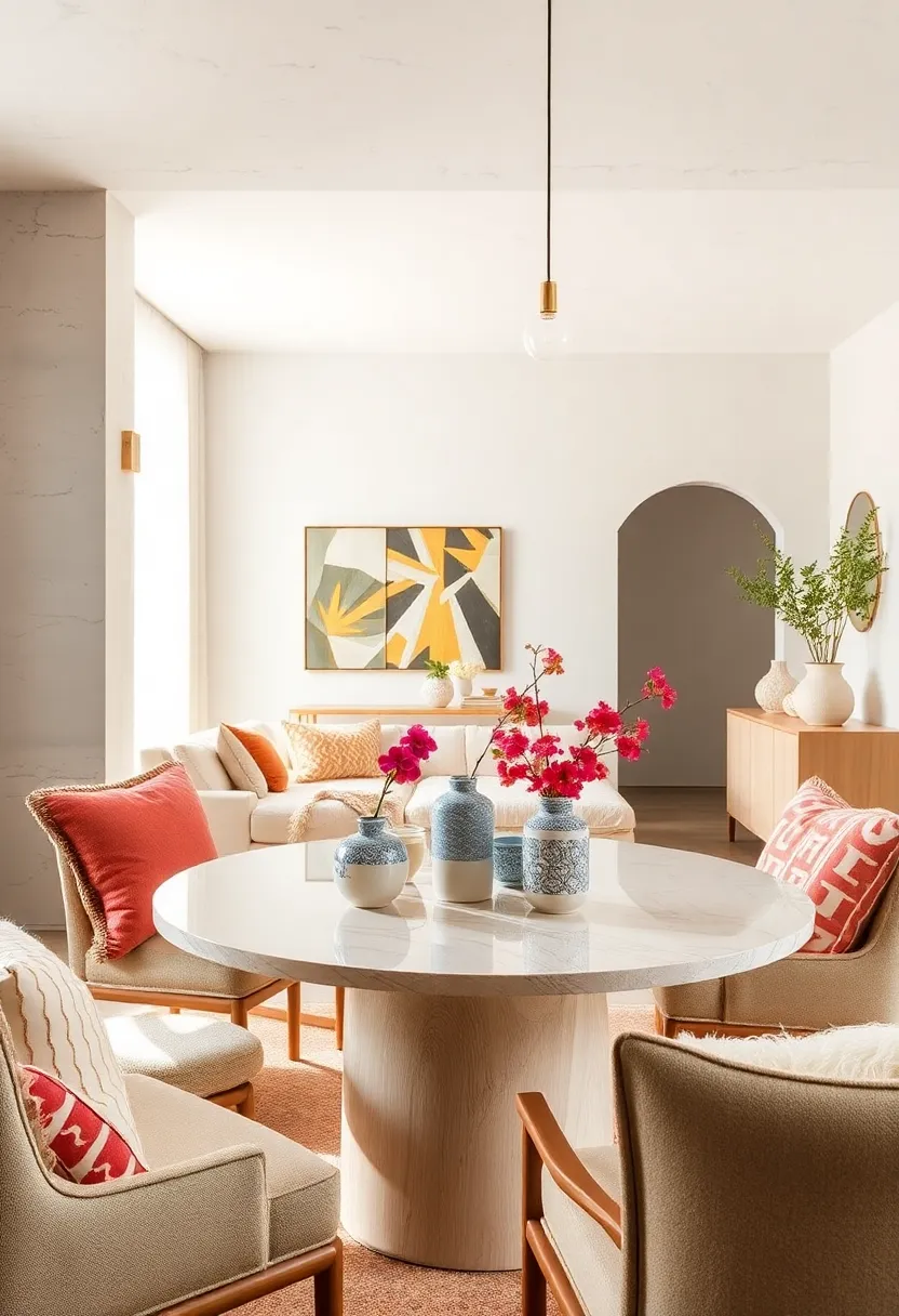 Hand-Painted Ceramics as Unique Table Centerpieces