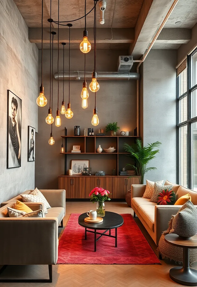 combine Edison bulbs with sleek minimalist fixtures to balance warmth and modernity