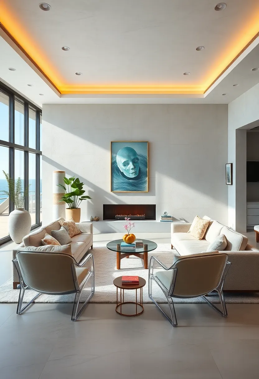 Transparent Acrylic⁢ chairs to⁣ Keep the Space ‍Airy and Open