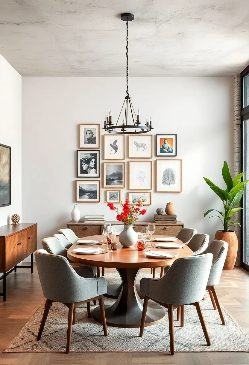 Create a gallery wall ‌using prints, photos, or framed⁤ fabric samples ‍found at thrift stores‍ or online