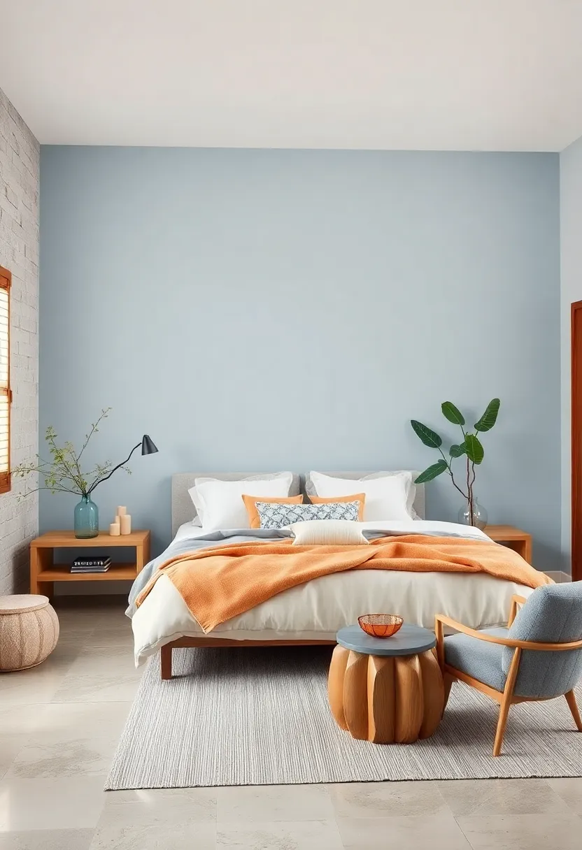 Baby Blue Mist - A tender blue that wraps your bedroom in softness, inspiring⁣ relaxation and clarity