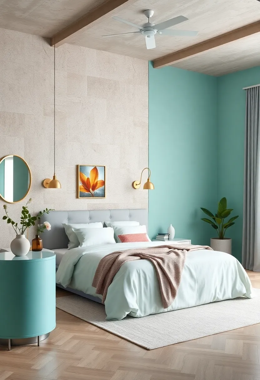 Pale Aqua Breeze - Bright and⁤ airy, ‌this pastel aqua ​brings a fresh, lighthearted feel‍ to ⁢your walls