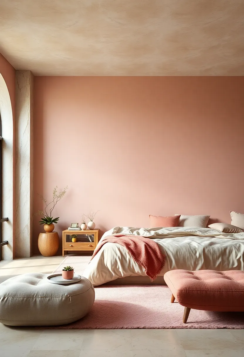 Rosy Beige Tranquility - A balanced blend of beige and blush that exudes quiet ⁢elegance⁢ and⁤ warmth