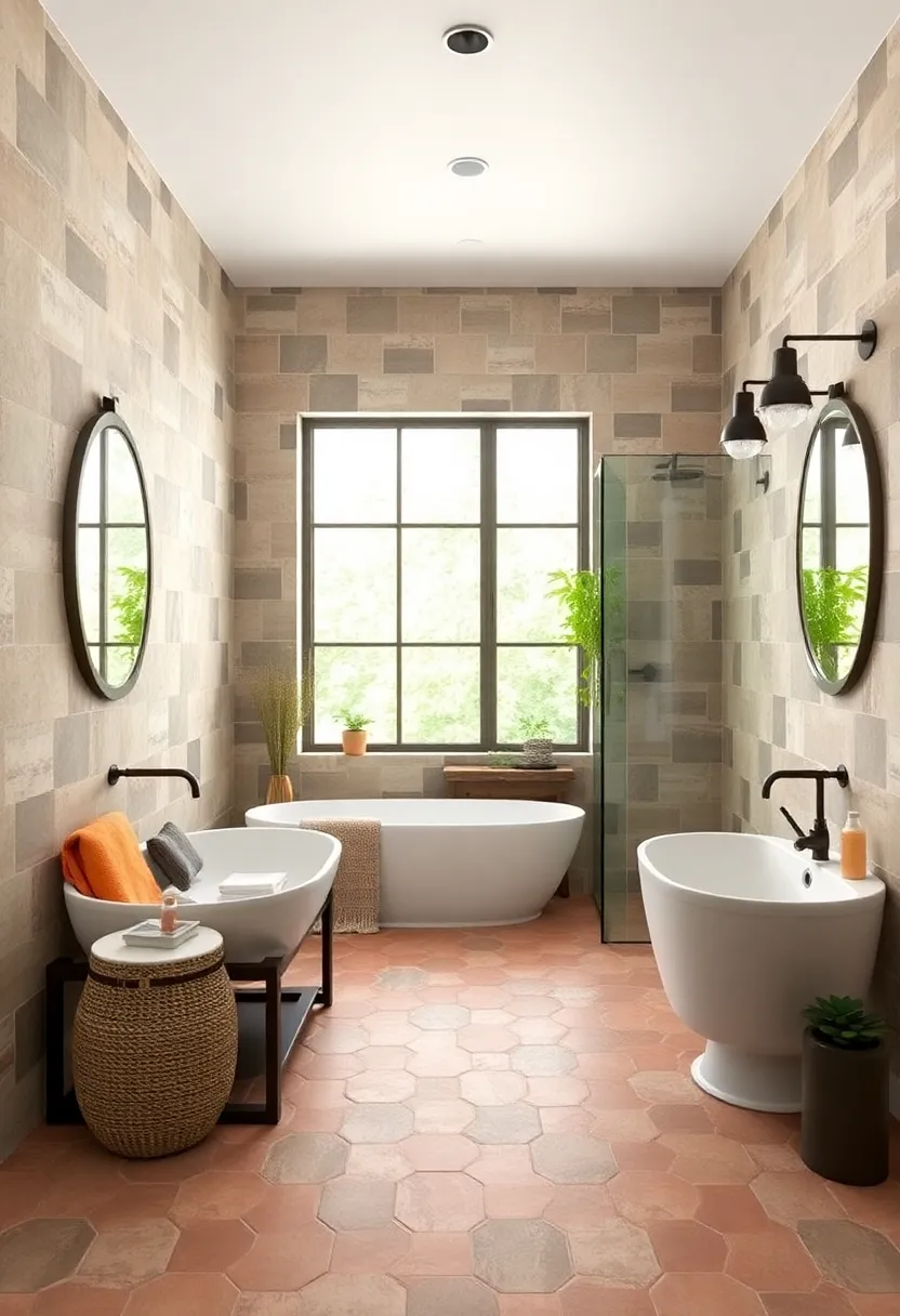 Hand-Pressed Terra Cotta Hex Tiles for Classic Charm