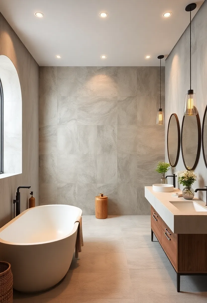 Matte Limestone Tiles Offering Soft, ​rustic Elegance