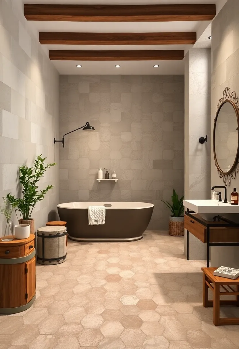 Vintage Hexagonal Encaustic ⁤Tiles Evoking Old-World Beauty