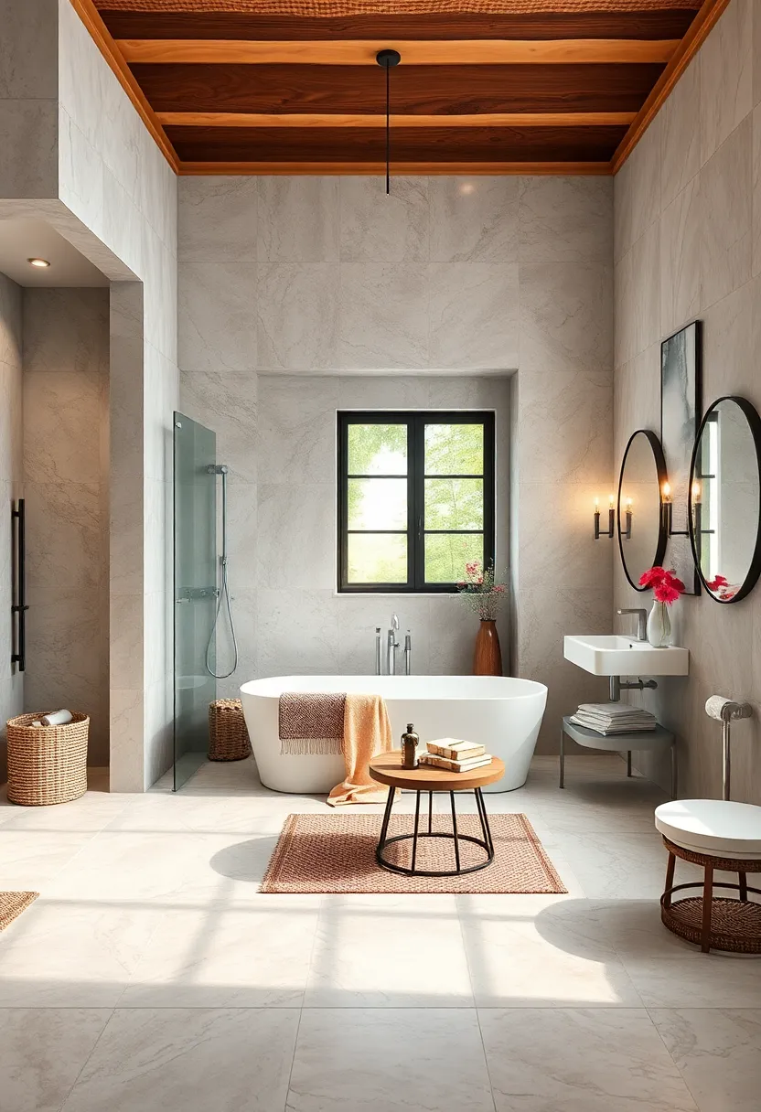 Weathered Marble Tiles ‍Combining⁣ Luxury with Rustic touches
