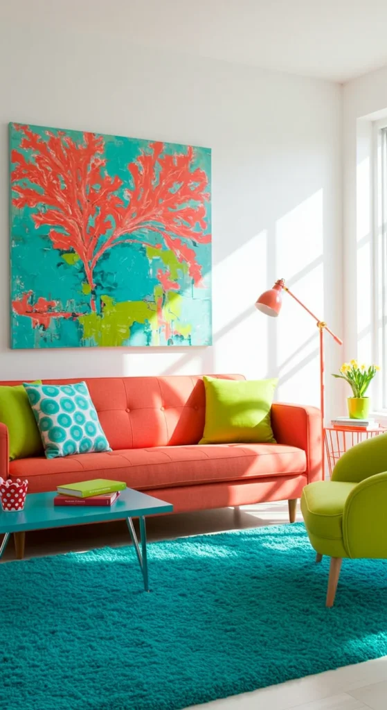 Bright cheerful small room