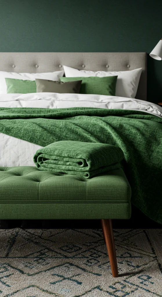 Green Throw Blanket