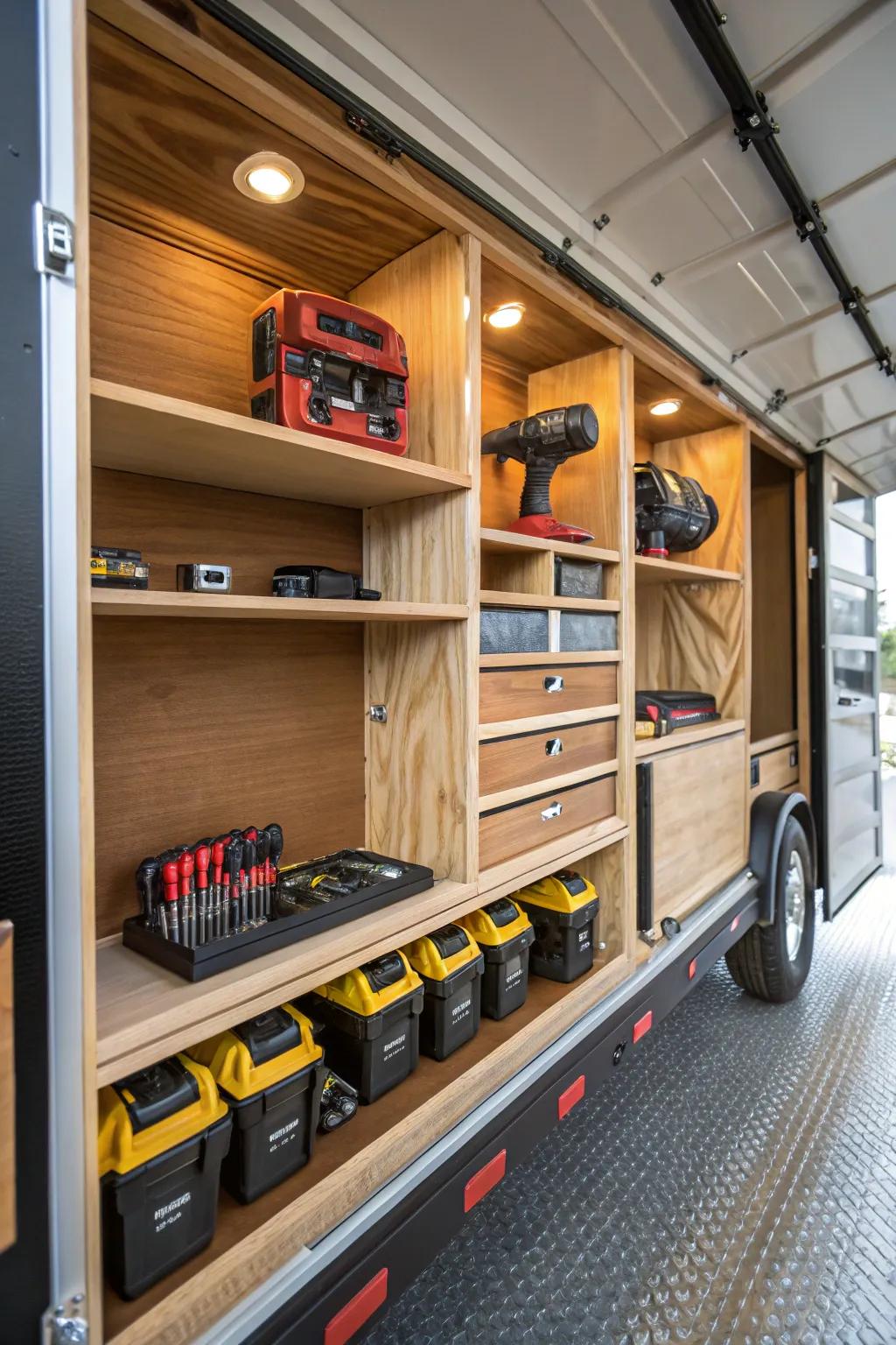 Precision-crafted compartments for ultimate tool organization.