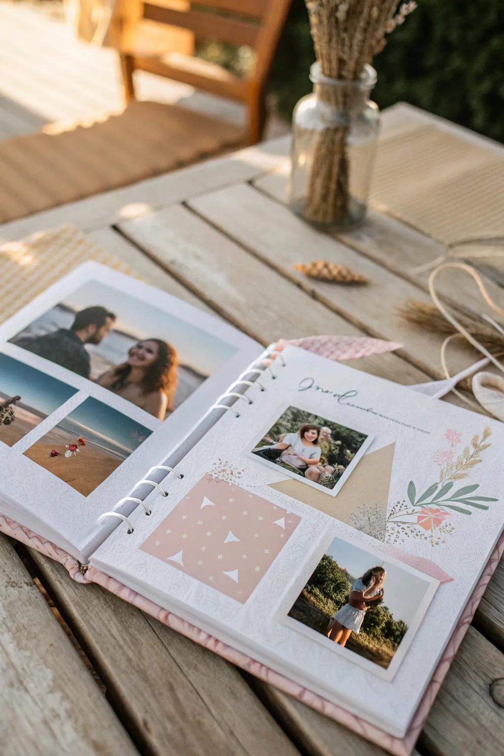 Showcase your treasured moments with a customized photo montage, blending minimalist charm and friendship celebration.