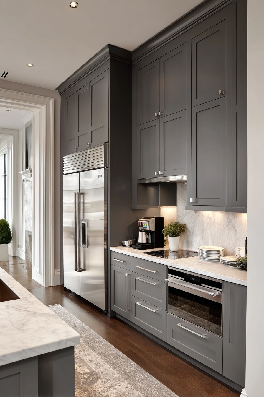 Transform with Grey Shaker Cabinets