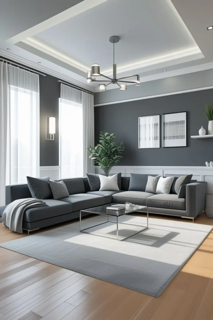 Dual-Tone Gray Walls
