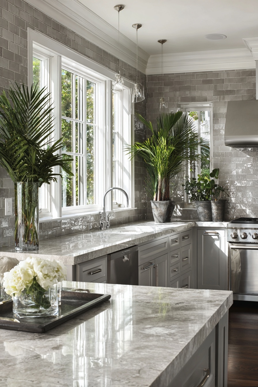 Incorporate Grey Subway Tiles