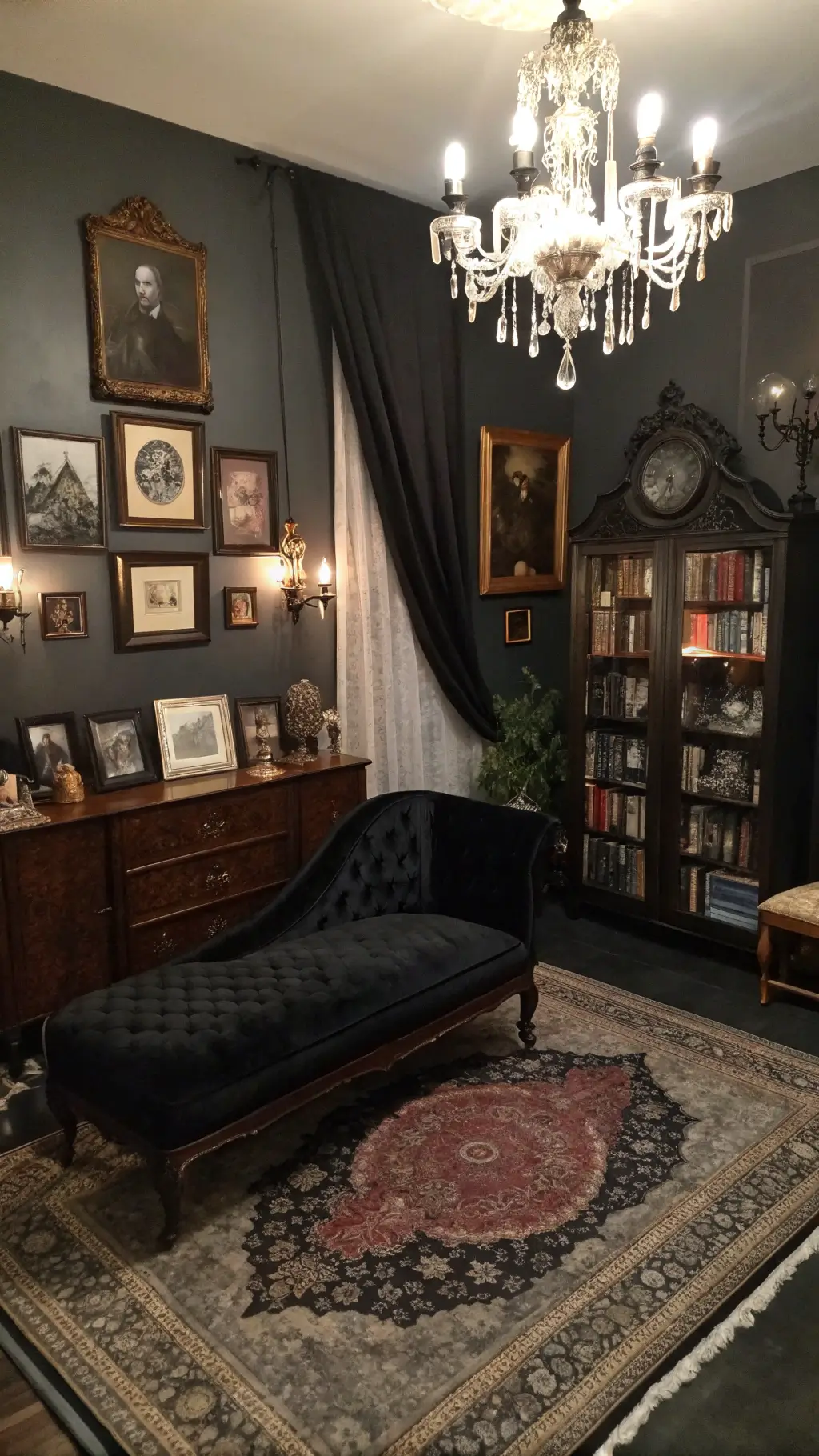 Vintage-inspired Halloween Parlor