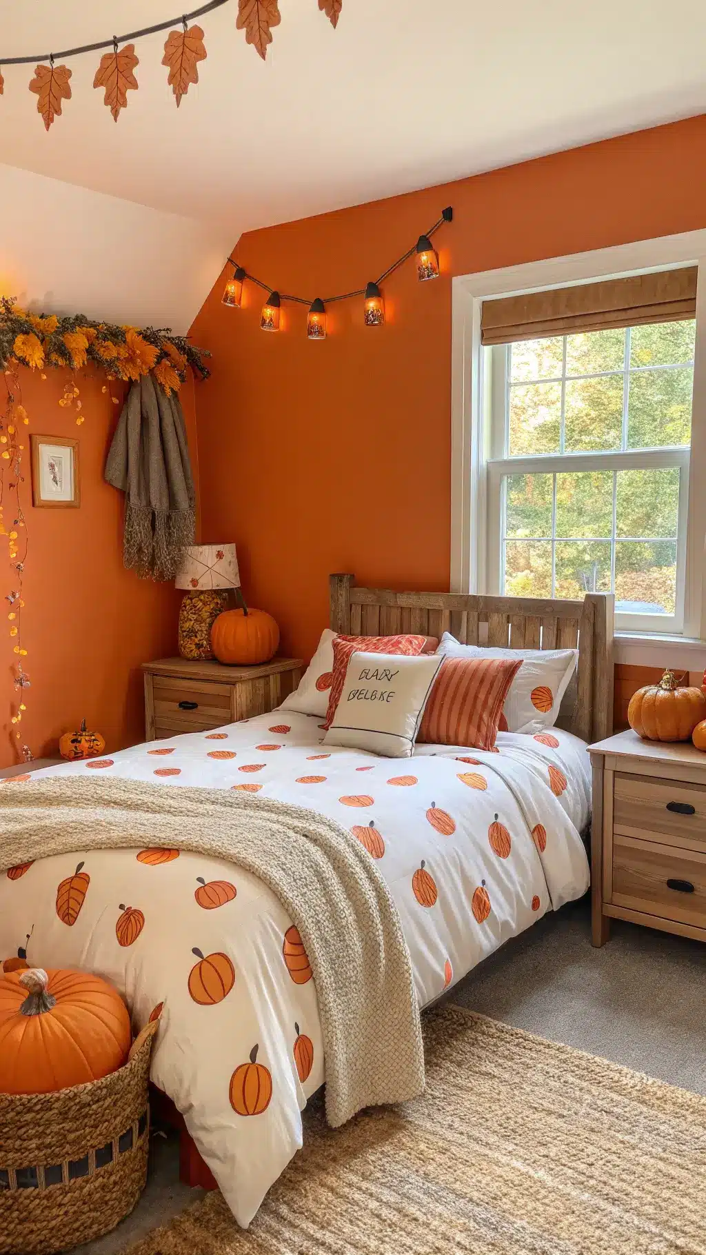Cozy Halloween Bedroom Bedding