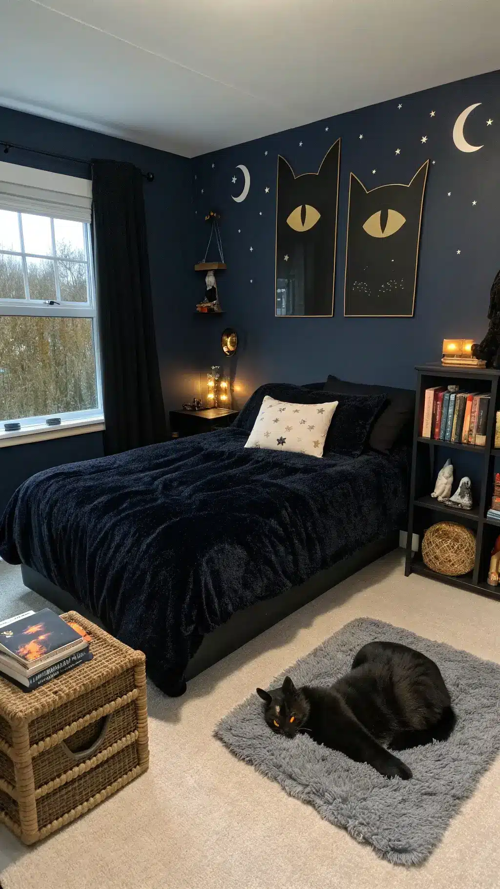 Cozy Halloween Bedroom