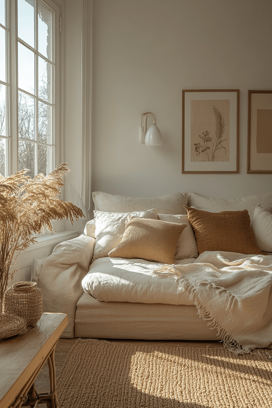 Cream and tan cozy apartment