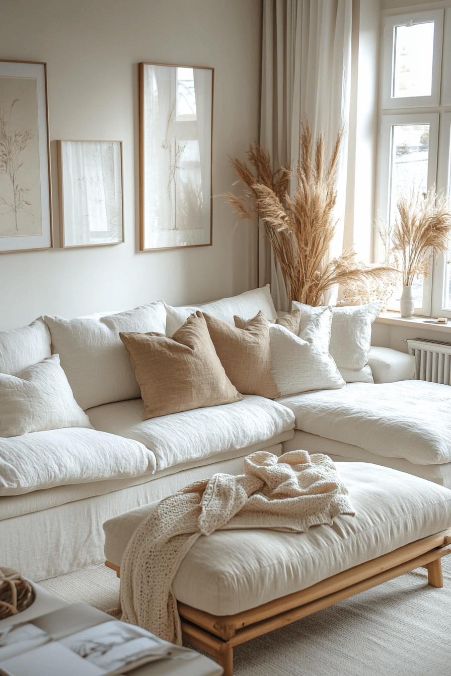 Apartment with gentle tones