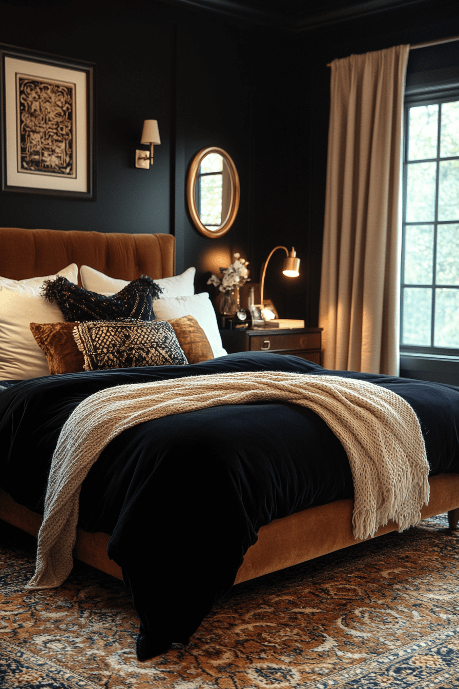 Luxe Moody Boho Bedroom