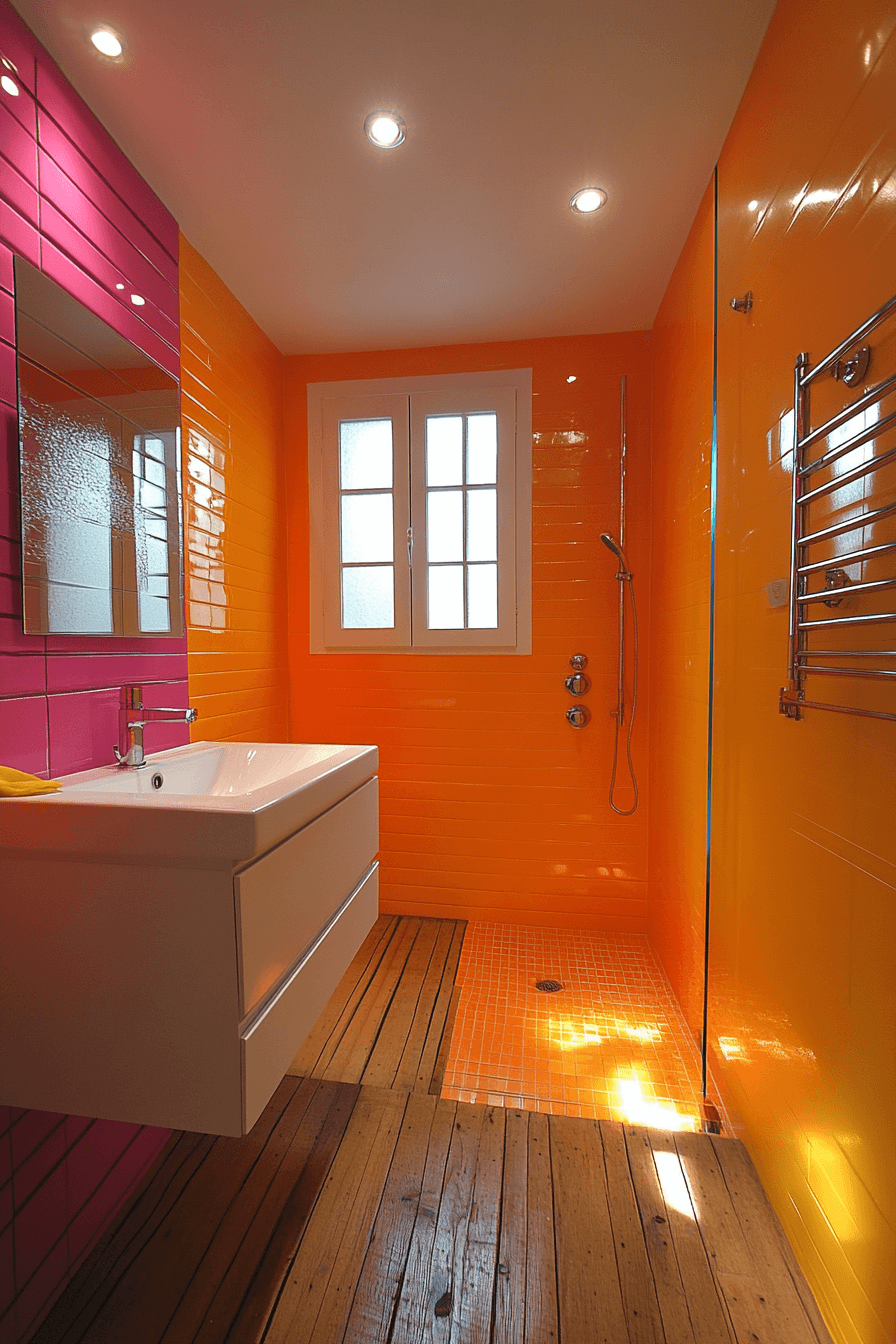 Bathroom with warm neutral tones