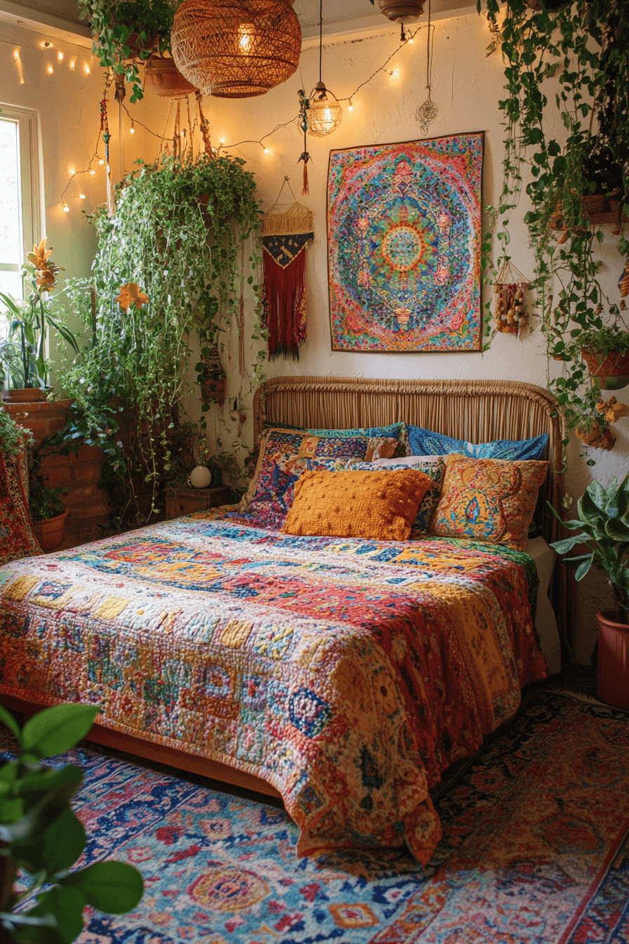 Boho bedroom decor