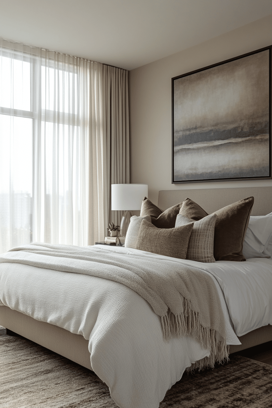 Trendy bedroom decor