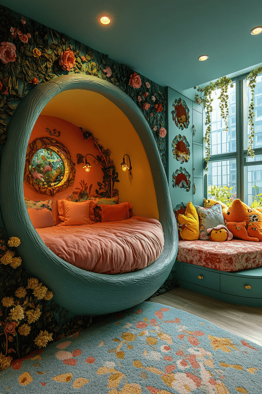 Whimsical bedroom decor