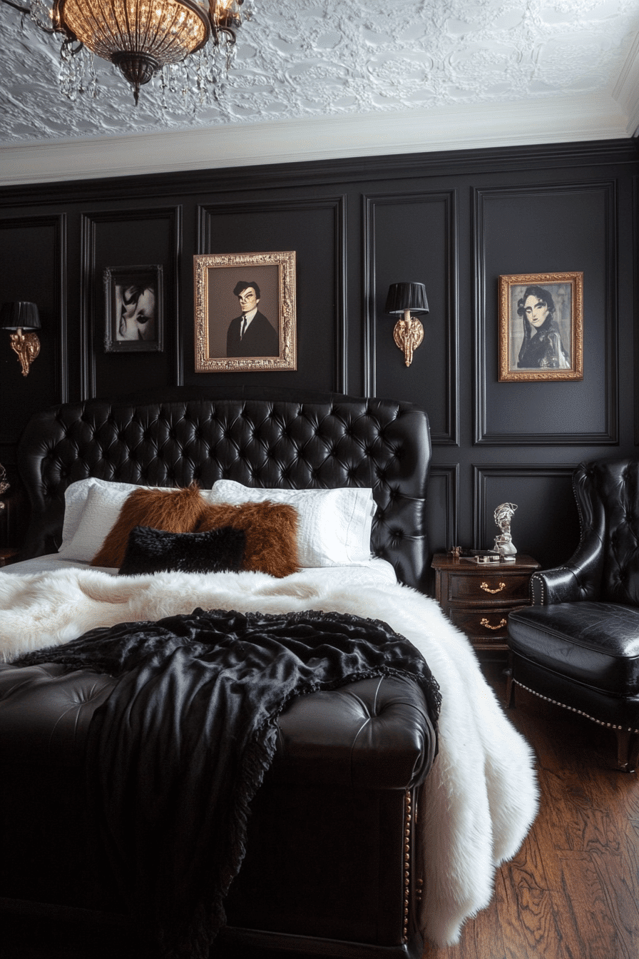 Hollywood Regency bedroom decor