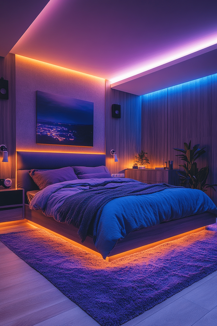 Smart tech bedroom