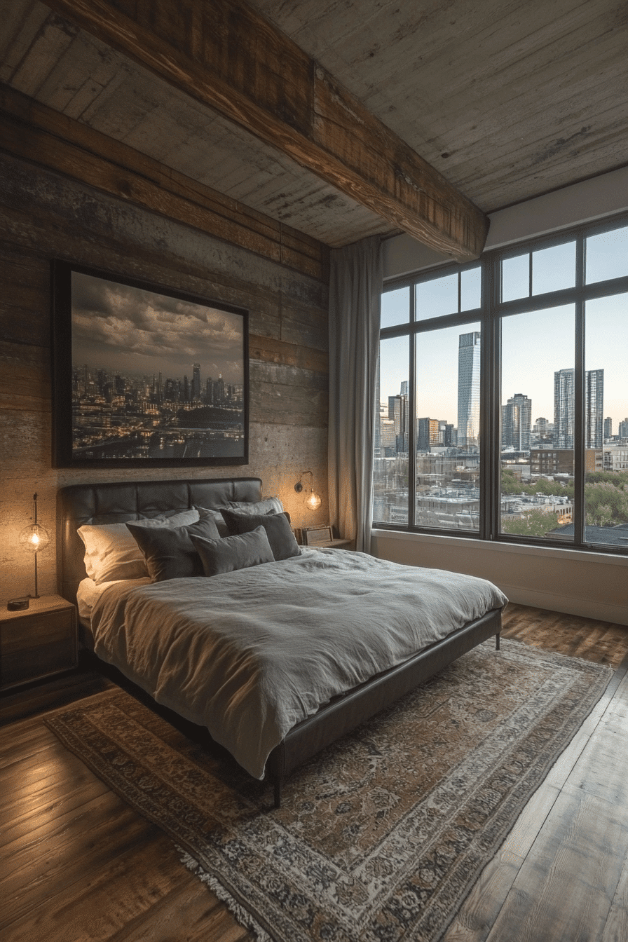 Urban loft bedroom