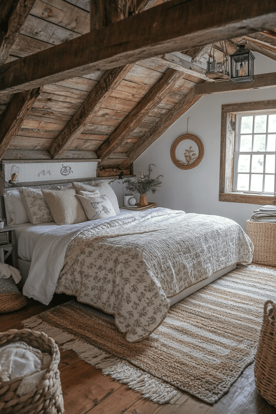 Rustic farmhouse bedroom