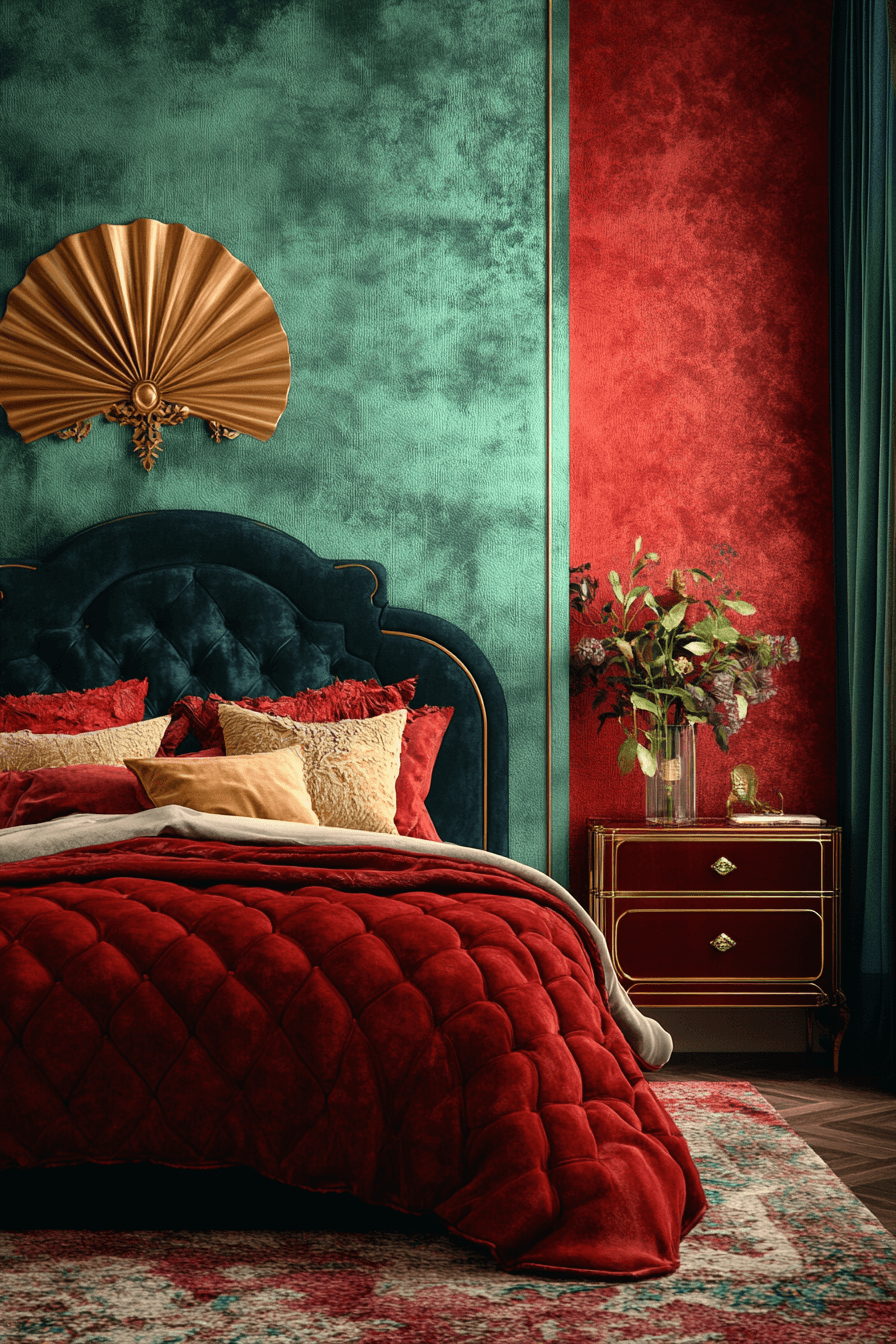 Retro glam bedroom furniture