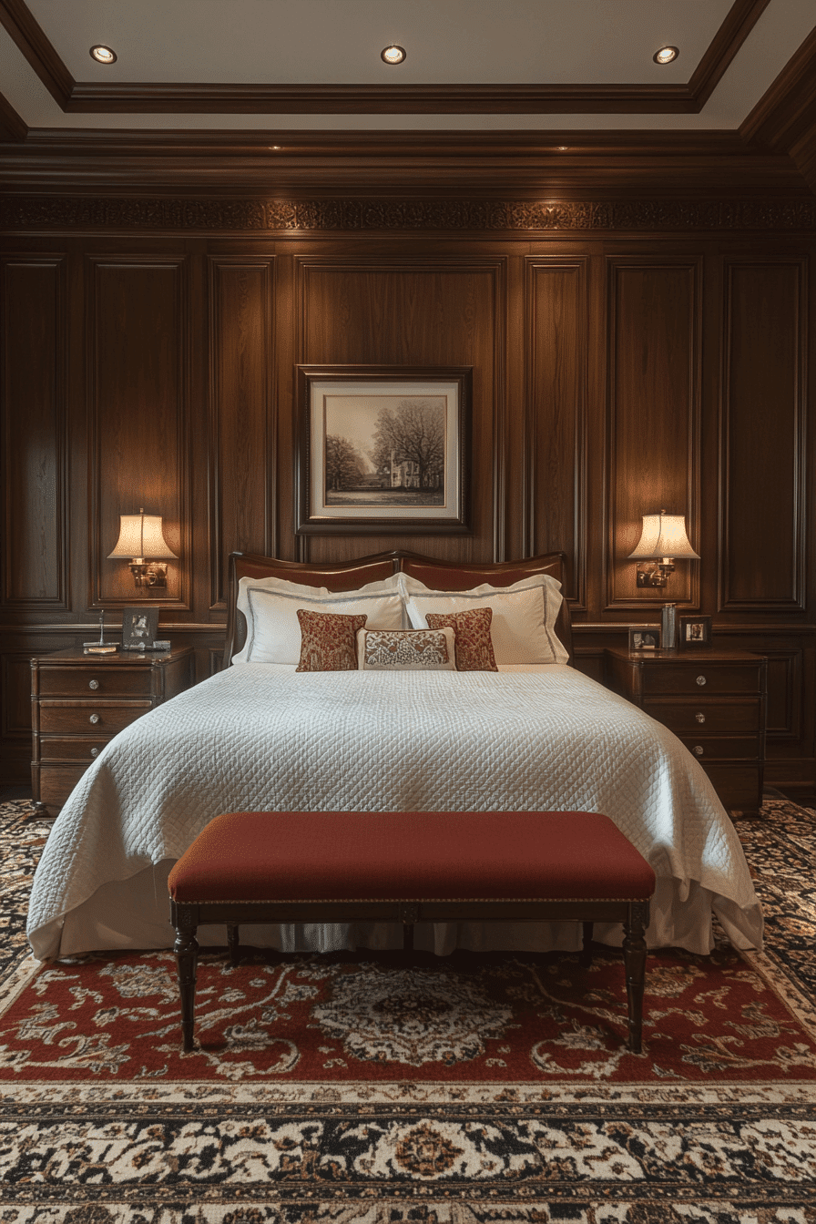 Symmetrical bedroom setup