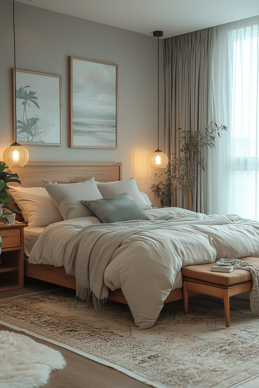 Geometric Balance Bedroom