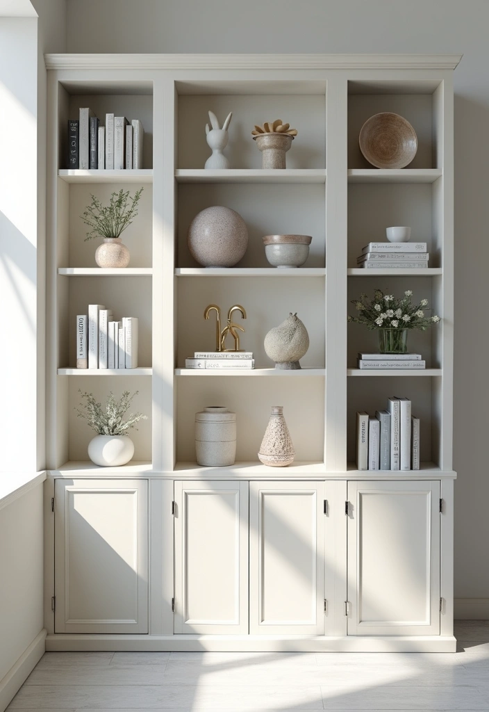 White Bookshelf or Display Cabinet