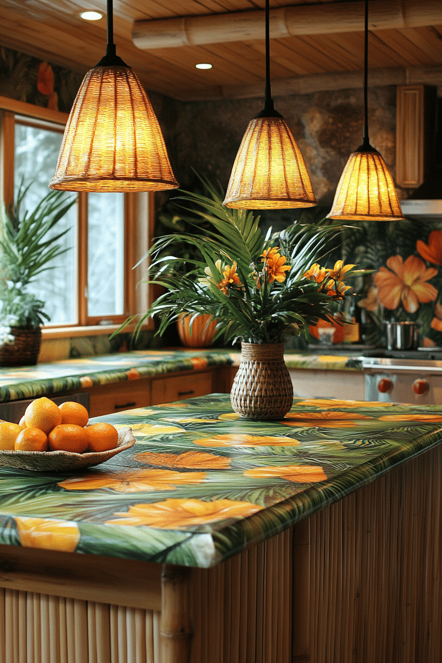Tropical Boho Kitchen