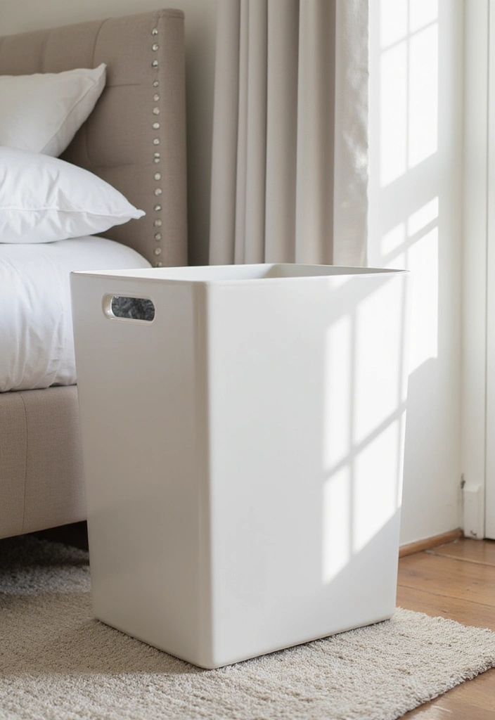 White Laundry Hamper