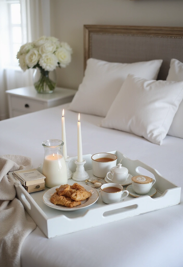 White Bed Tray