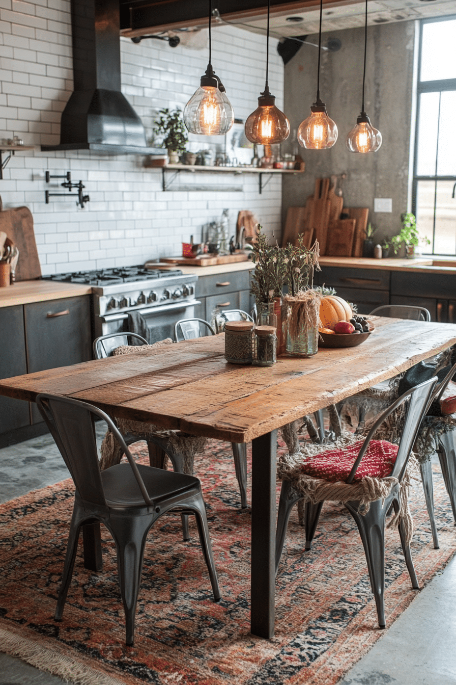 Industrial Boho Kitchen