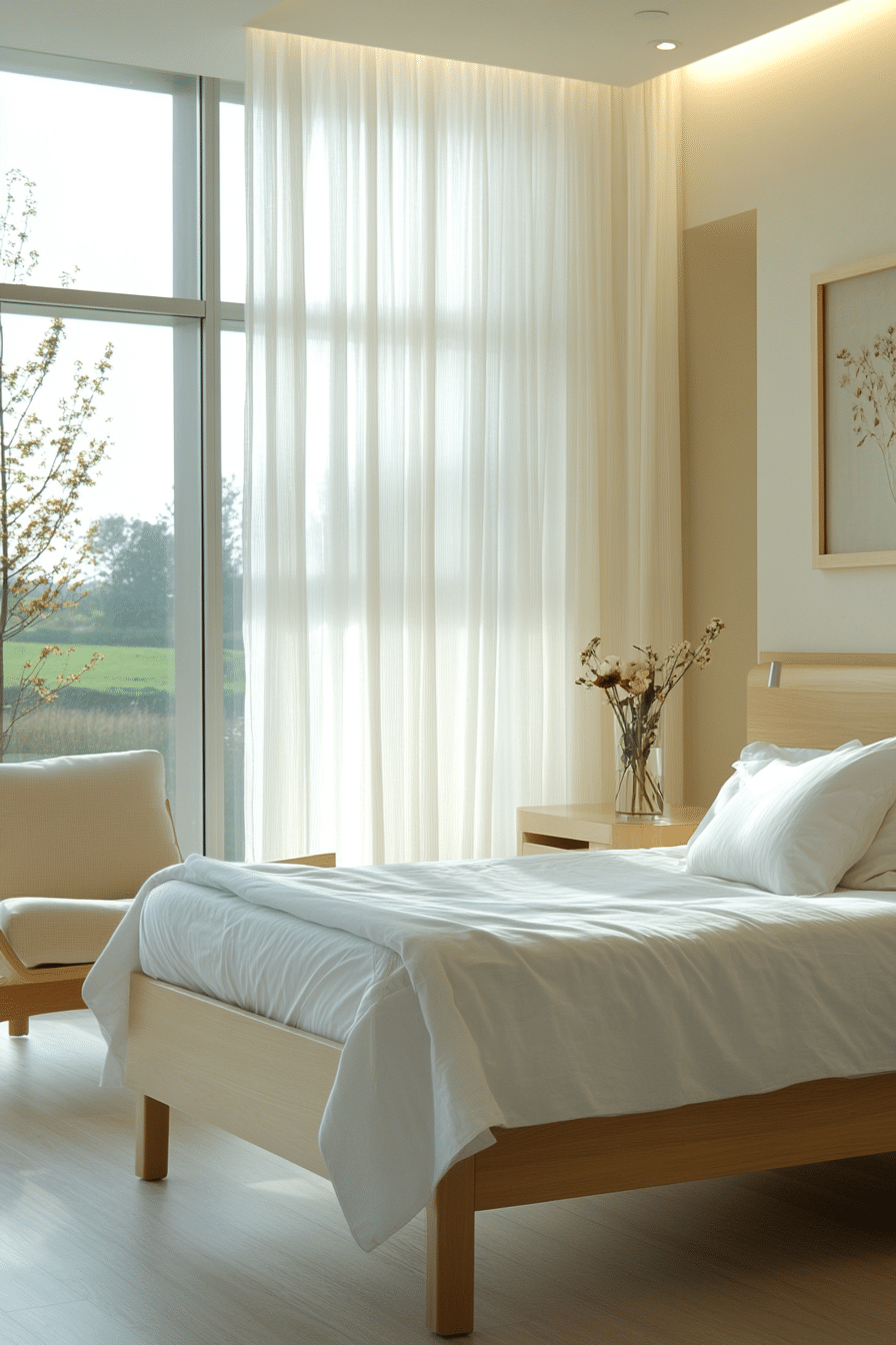 Bright and airy guest room