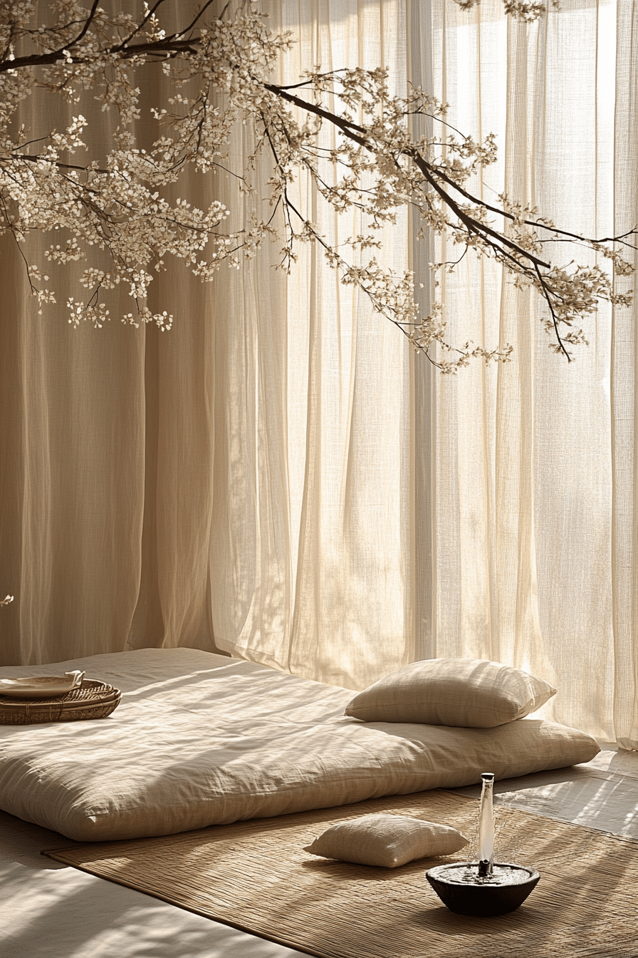 Zen style guest room