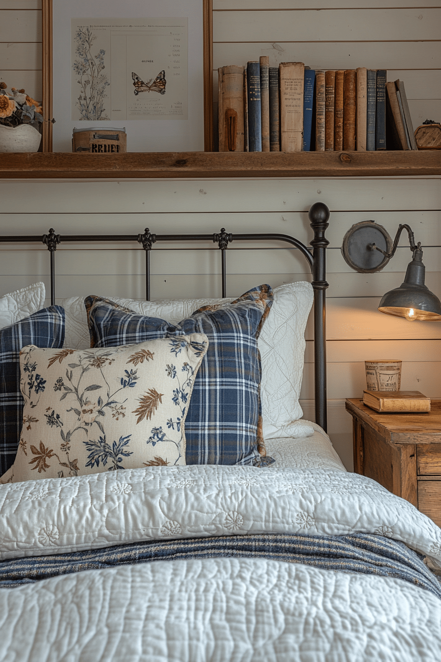 Cozy farmhouse guest room