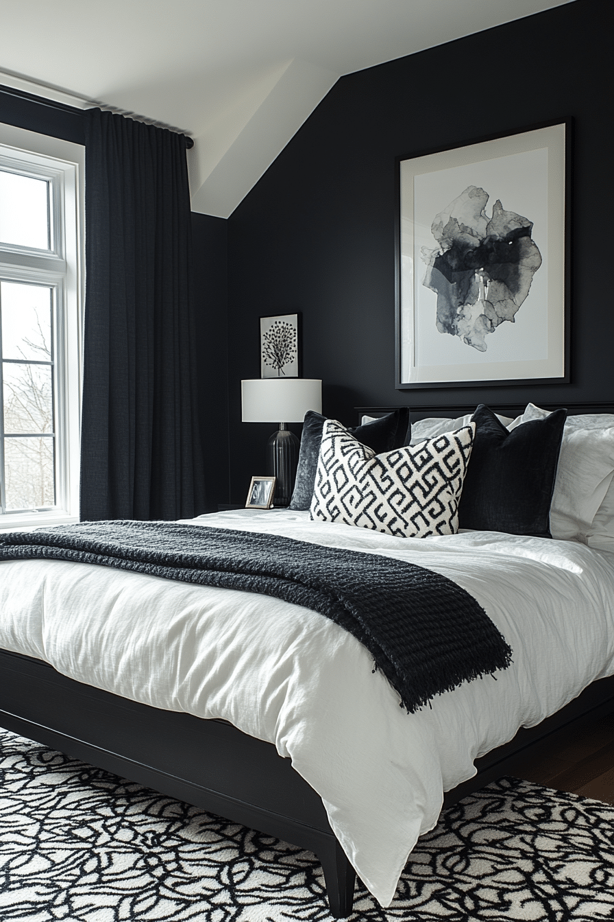 Elegant contemporary guest room