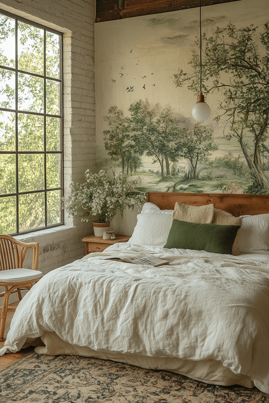Nature-inspired guest room