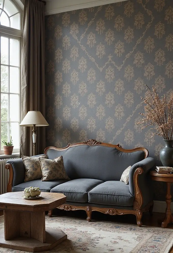 Classic Elegance with Charcoal Grey Sofa