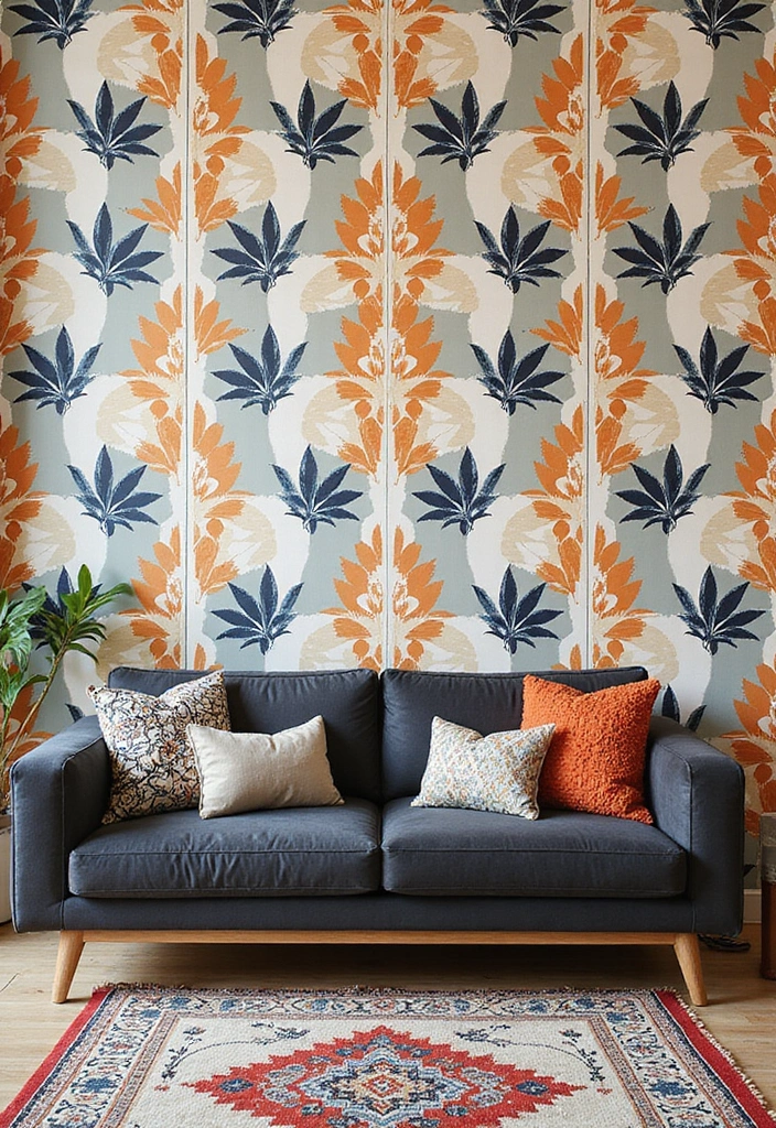 Eclectic Mix with Charcoal Grey Sofa