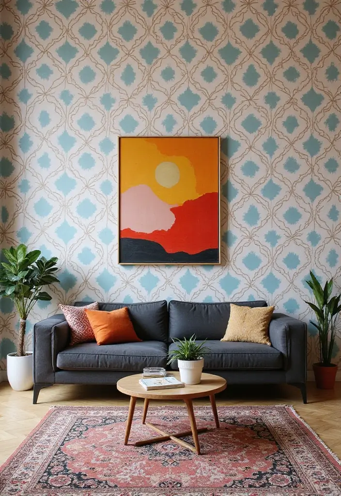 29 Ideas We Love: Sophisticated Living Rooms Featuring A Charcoal Grey Sofa - 23. Artistic Touches