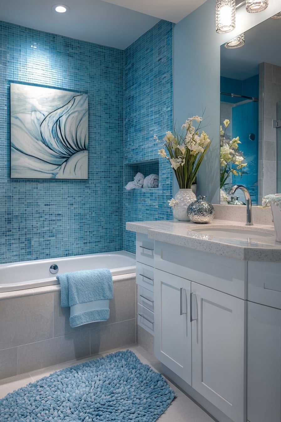 Aquamarine Bathroom